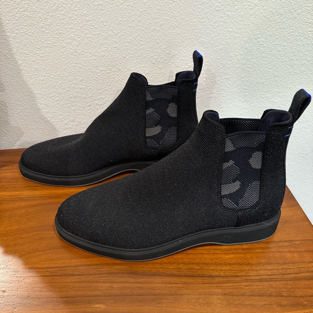 NEW Rothy's The Chelsea Granite Merino Boots